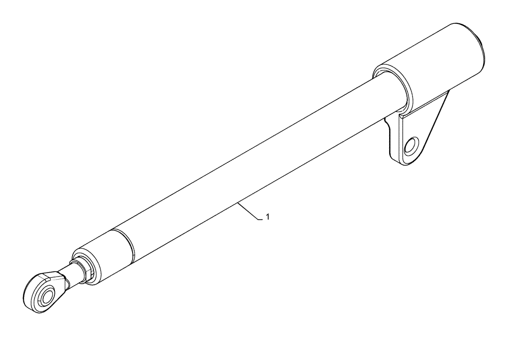 Схема запчастей Case SR200 - (90.150.BD[02]) - GAS STRUT, OPEN CAB, NO HEAT OR HVAC (90) - PLATFORM, CAB, BODYWORK AND DECALS