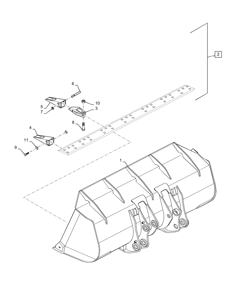 Схема запчастей Case 1221F - (84.100.AB) - BUCKET TOOTH (84) - BOOMS, DIPPERS & BUCKETS