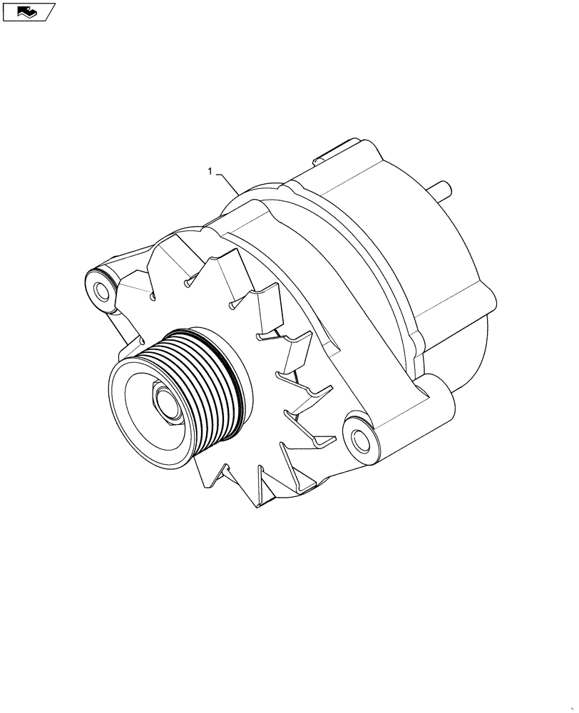 Схема запчастей Case TV380 - (55.301.AA) - ALTERNATOR (55) - ELECTRICAL SYSTEMS