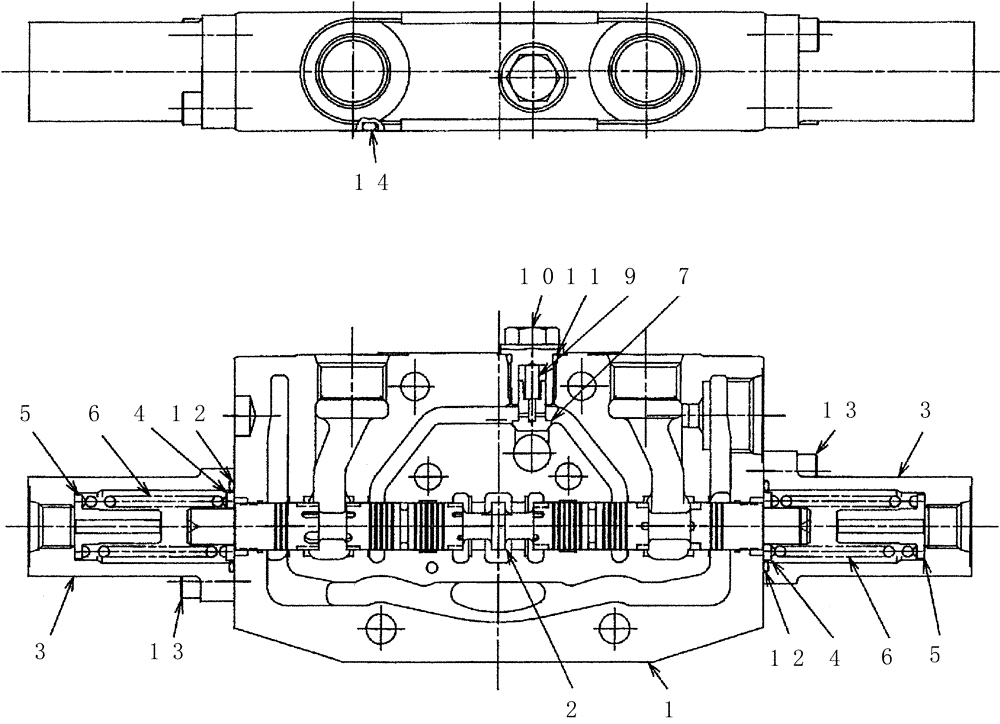 Схема запчастей Case CX50B - (HC002) - VALVA ASSEMBLY, CONTROL (DOZER) (86) - DOZER