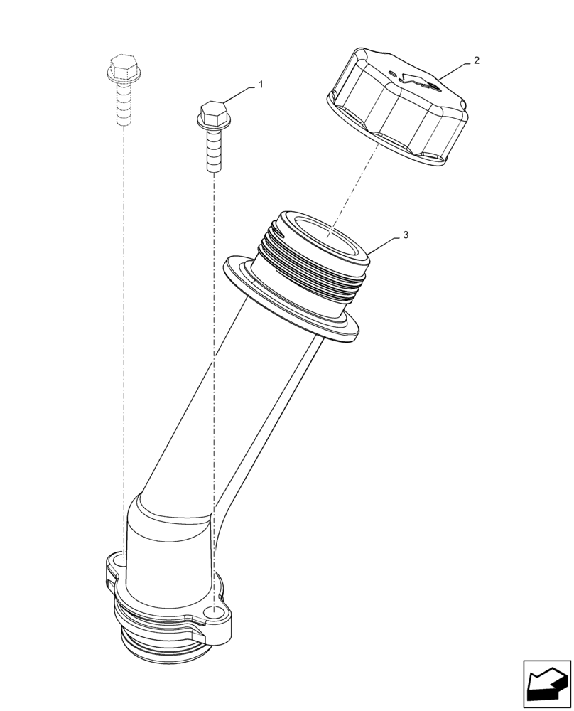 Схема запчастей Case SR250 - (10.304.AJ) - OIL FILL (10) - ENGINE