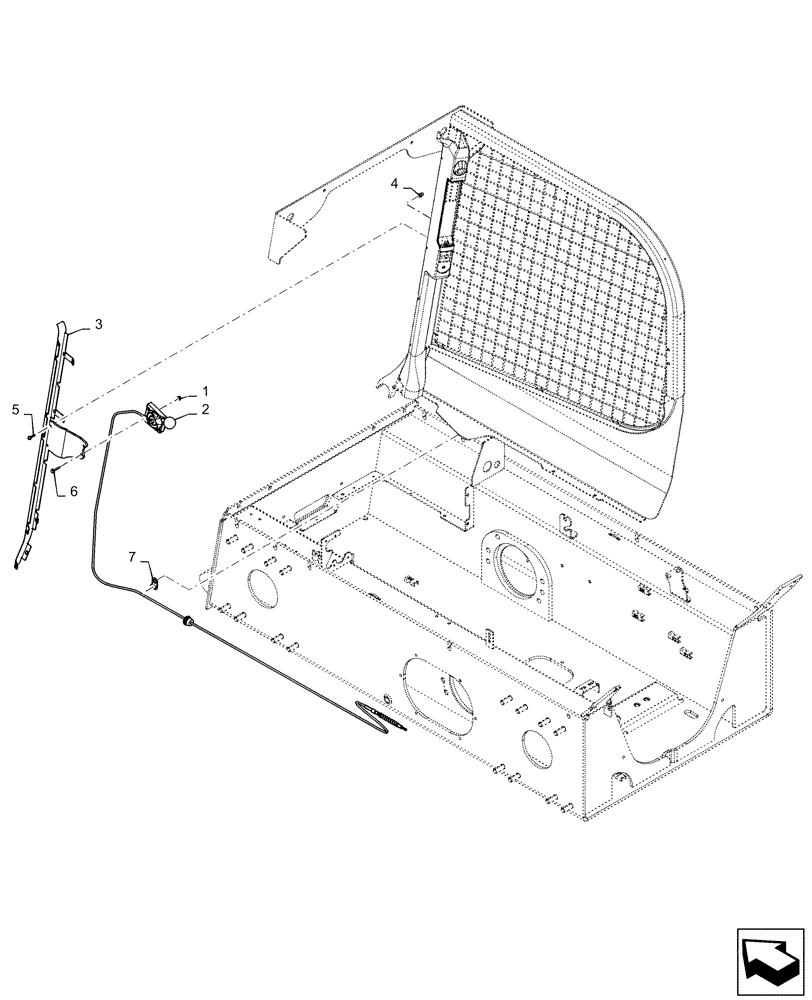 Схема запчастей Case TR270 - (10.220.AA[01]) - HAND THROTTLE (10) - ENGINE