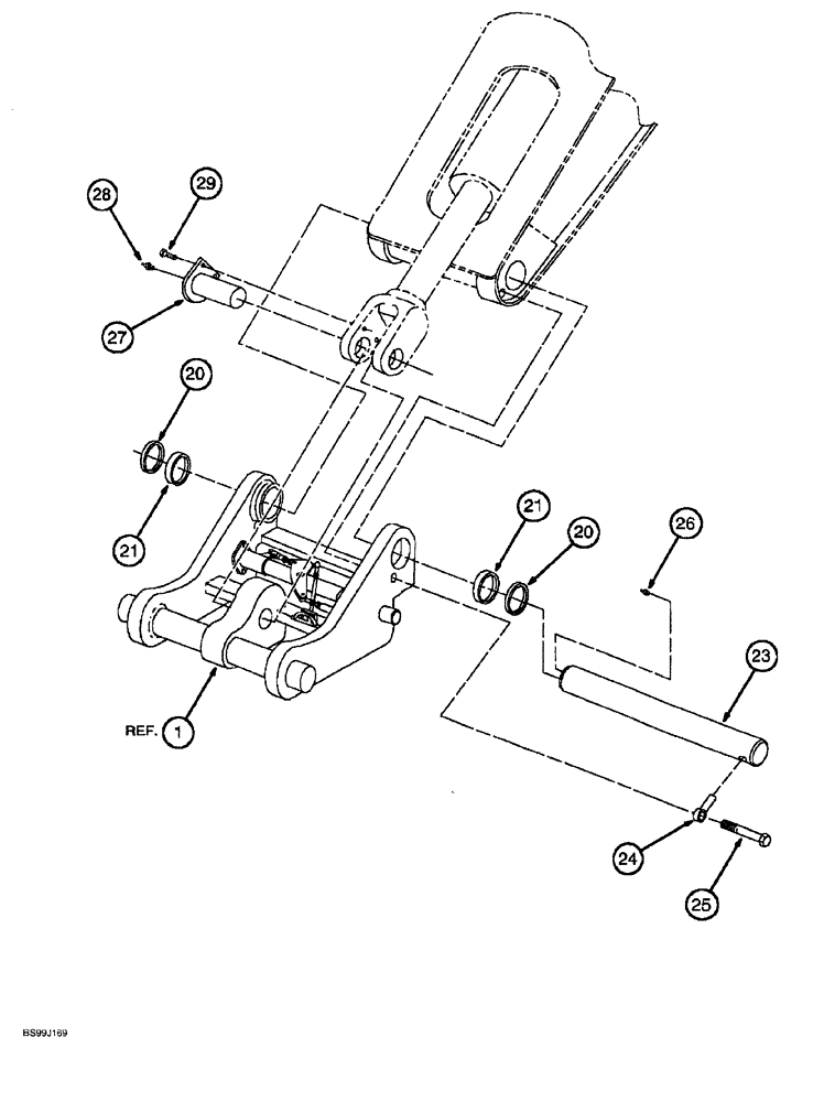 Схема запчастей Case 689G - (09-34) - QUICK ATTACH FRAME INSTALLATION (09) - CHASSIS