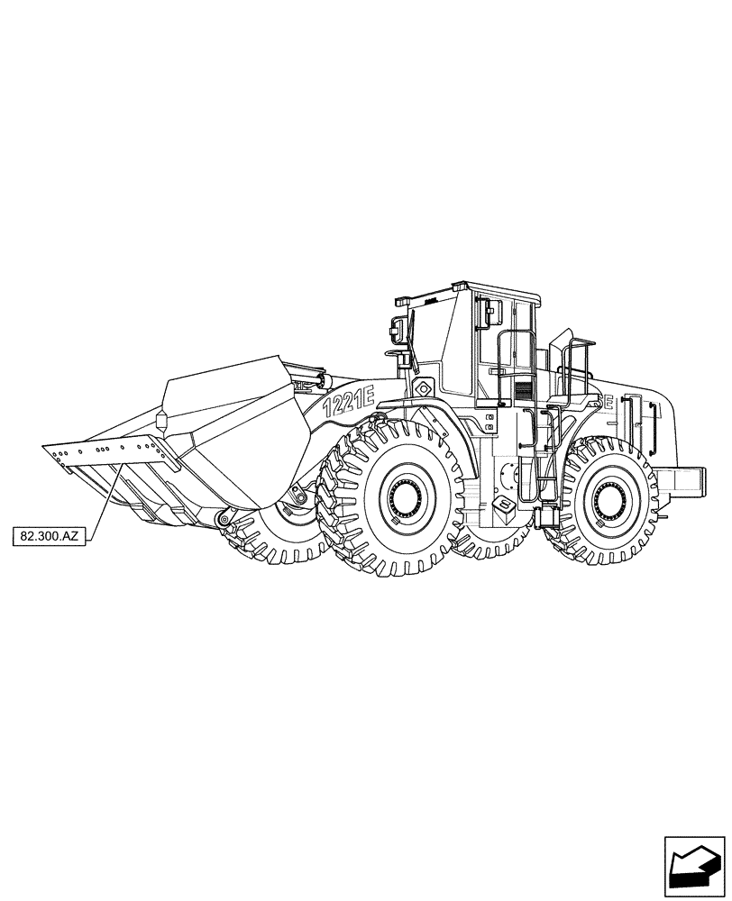 Схема запчастей Case 1221F - (82.000.00) - SECTION INDEX - FRONT LOADER (82) - FRONT LOADER & BUCKET