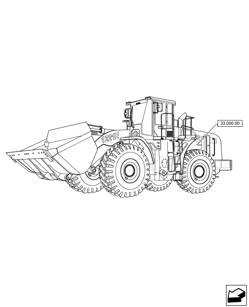 Схема запчастей Case 1221F - (00.000.33) - PICTORIAL INDEX - BRAKES & CONTROLS (00) - GENERAL & PICTORIAL INDEX