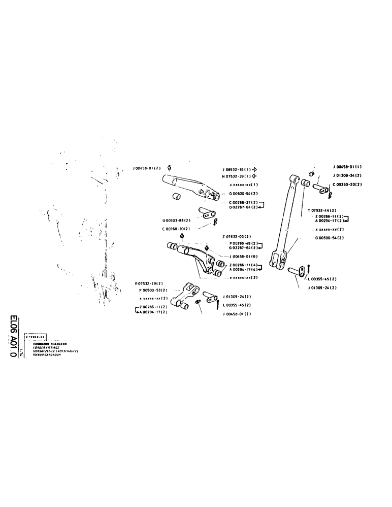 Схема запчастей Case LC80 - (118) - LOADER FITTINGS 