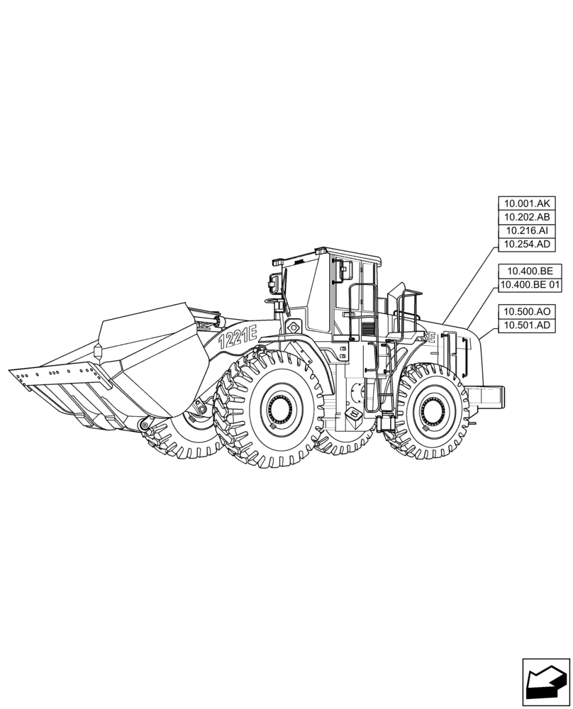 Схема запчастей Case 1221F - (10.000.00) - SECTION INDEX - ENGINE (10) - ENGINE