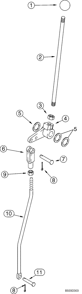 Схема запчастей Case 580M - (09-14) - CONTROLS - BACKHOE, WITH FOOT SWING (MODELS WITH EXTENDABLE DIPPER) (09) - CHASSIS/ATTACHMENTS