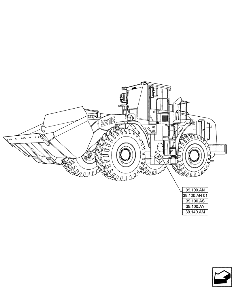 Схема запчастей Case 1221F - (39.000.00) - SECTION INDEX - FRAMES (39) - FRAMES AND BALLASTING