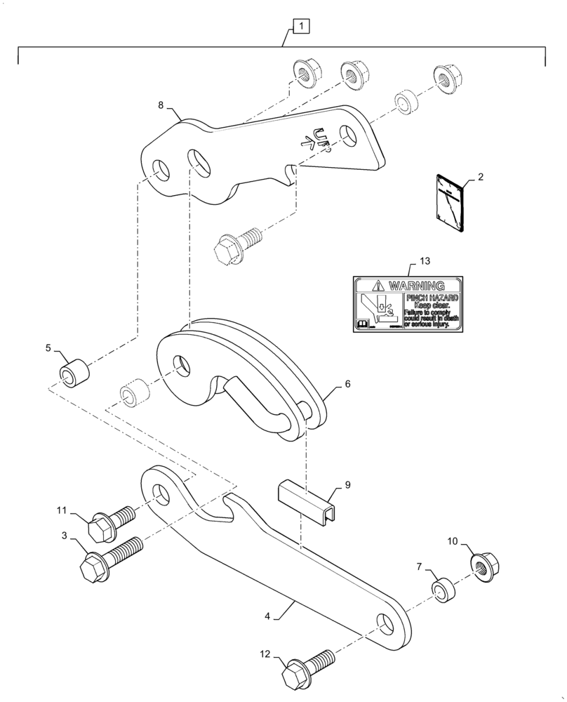 Схема запчастей Case SR250 - (88.100.90[03]) - DIA KIT, CAB LOCK (88) - ACCESSORIES