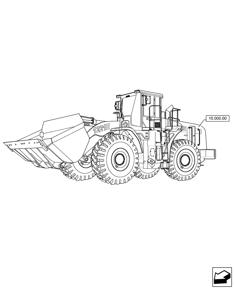 Схема запчастей Case 1221F - (00.000.10) - PICTORIAL INDEX - ENGINE (00) - GENERAL & PICTORIAL INDEX