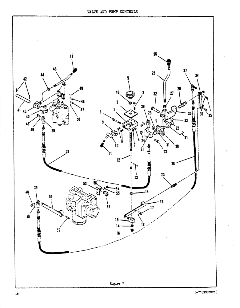 Схема запчастей Case DAVIS - (16) - VALVE AND PUMP CONTROLS 