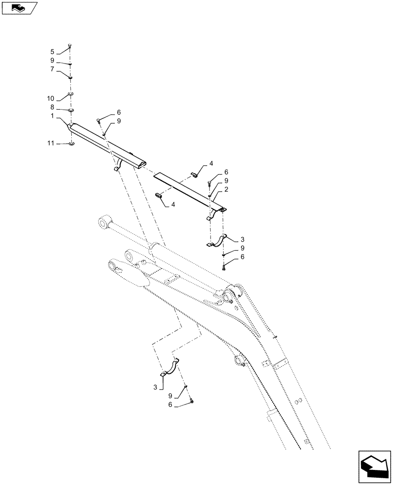 Схема запчастей Case CX27B ASN - (88.200.01) - COVER ASSY, ARM, CYLINDER (88) - ACCESSORIES