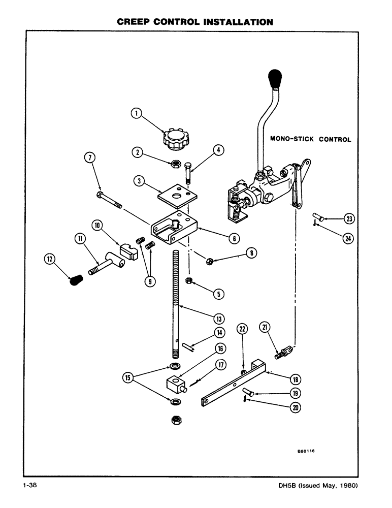 Схема запчастей Case DH5 - (1-38) - CREEP CONTROL INSTALLATION (14) - MAIN GEARBOX & DRIVE