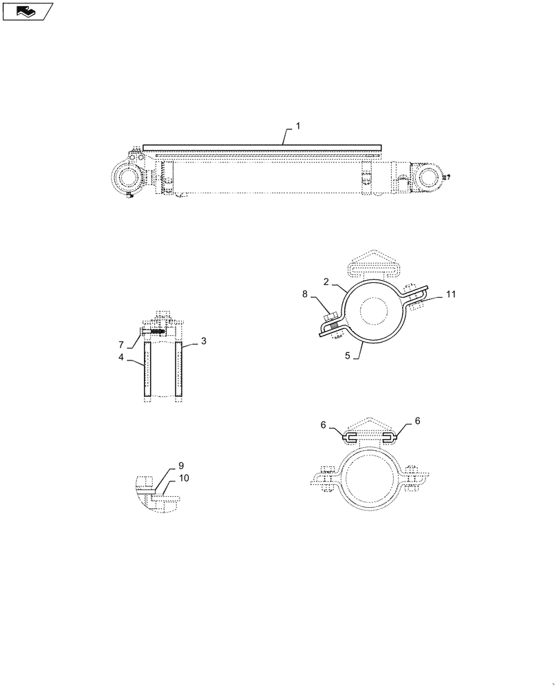 Схема запчастей Case CX27B ASN - (88.200.02) - COVER ASSY, ARM, CYLINDER (88) - ACCESSORIES