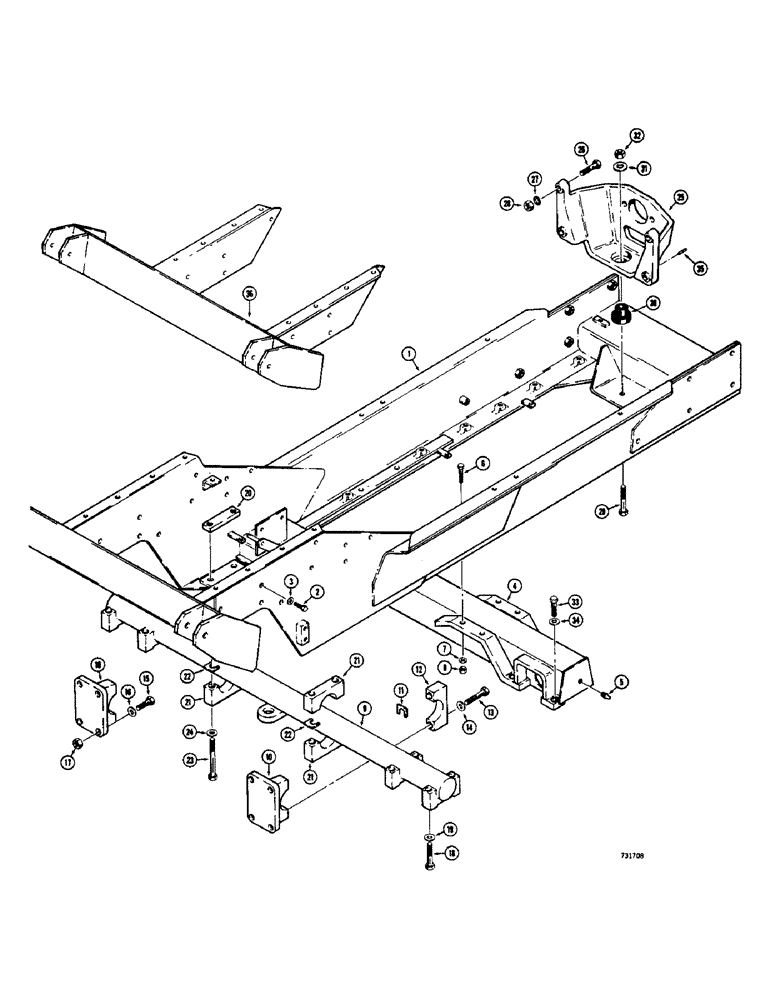 Схема запчастей Case 475 - (112) - ENGINE FRAME AND RELATED PARTS (10) - ENGINE