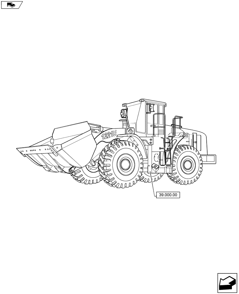 Схема запчастей Case 1221F - (00.000.39) - PICTORIAL INDEX - FRAMES, (00) - GENERAL & PICTORIAL INDEX