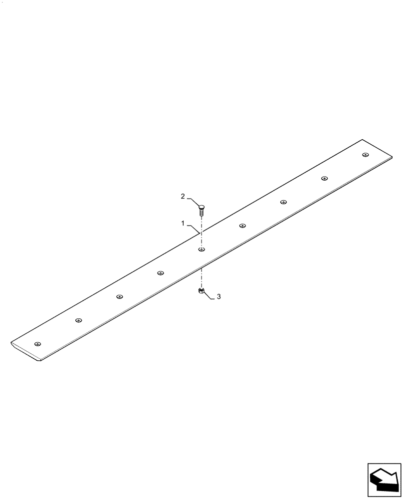 Схема запчастей Case SV340 - (82.300.040[05]) - 78" BUCKET, BOLT ON CUTING EDGE (82) - FRONT LOADER & BUCKET