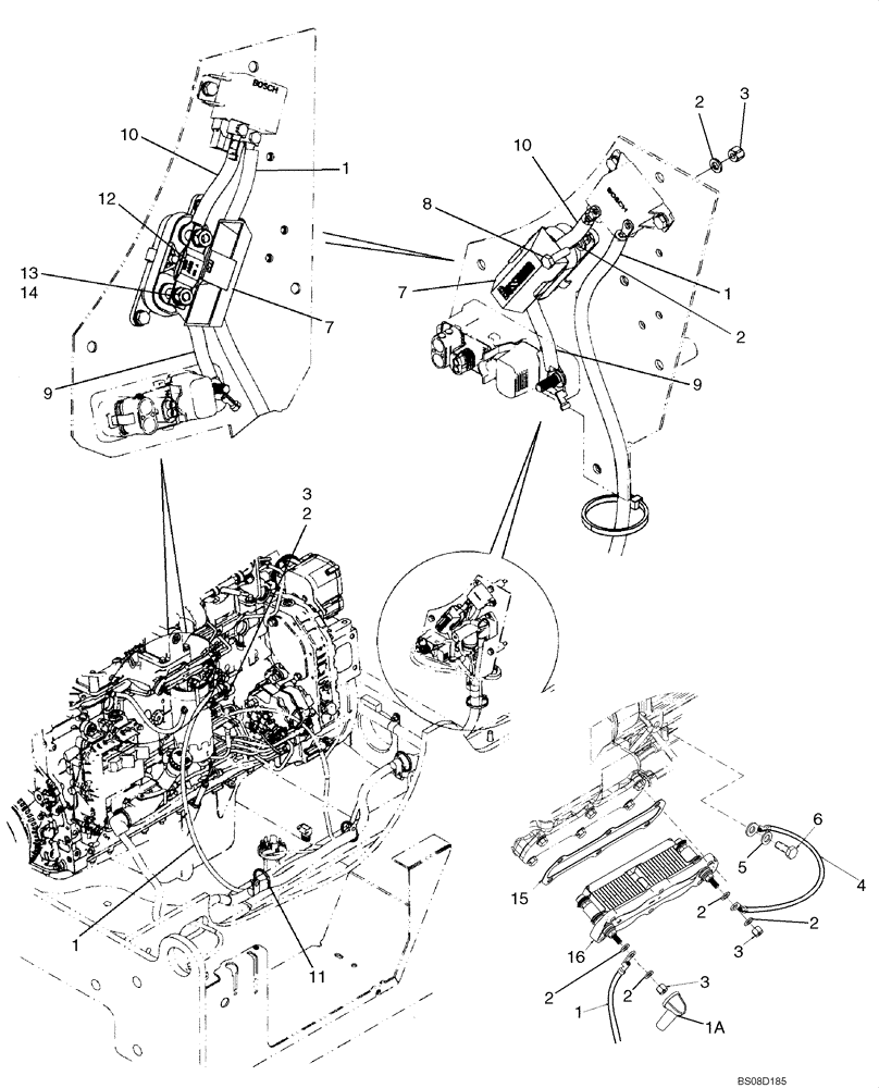 Схема запчастей Case 821E - (04-09) - HARNESS - ENGINE - GRID HEATER (04) - ELECTRICAL SYSTEMS