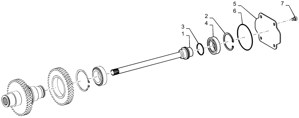 Схема запчастей Case 921F - (21.140.AQ) - POWER TAKE OFF SHAFT, 4 SPEED (21) - TRANSMISSION