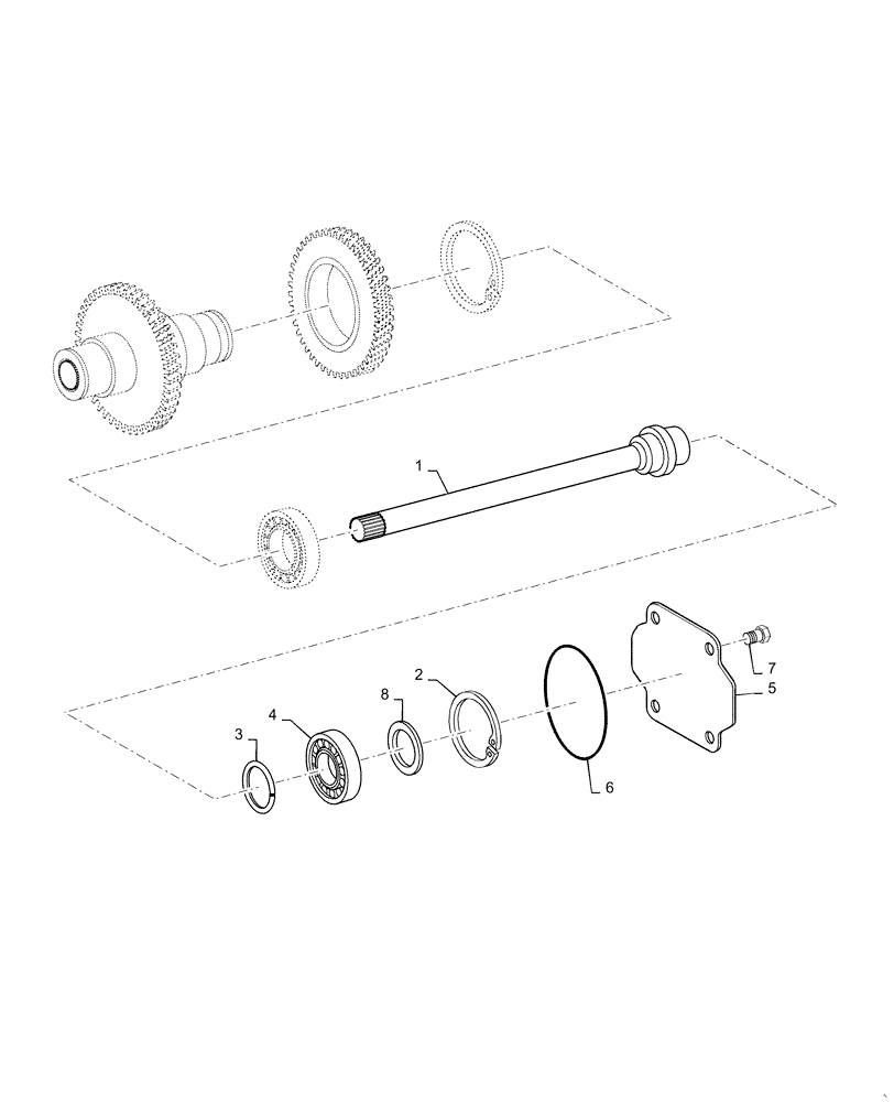 Схема запчастей Case 921F - (21.140.AQ[01]) - POWER TAKE OFF SHAFT, 5 SPEED (21) - TRANSMISSION