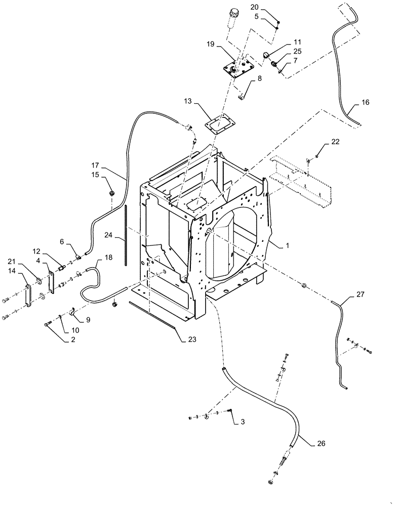 Схема запчастей Case 921F - (35.300.AB) - HYDRAULIC RESERVOIR ASSEMBLY (35) - HYDRAULIC SYSTEMS