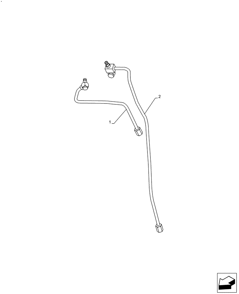 Схема запчастей Case F4HFE613C B004 - (10.254.AZ[02]) - ENGINE EXHAUST BRAKE, PIPE, WATER SUPPLY (10) - ENGINE