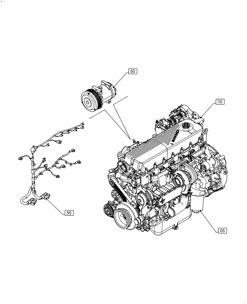 Схема запчастей Case F2CFE614G B002 - (00.000.00) - PICTORIAL INDEX - MAIN SECTIONS (00) - GENERAL & PICTORIAL INDEX