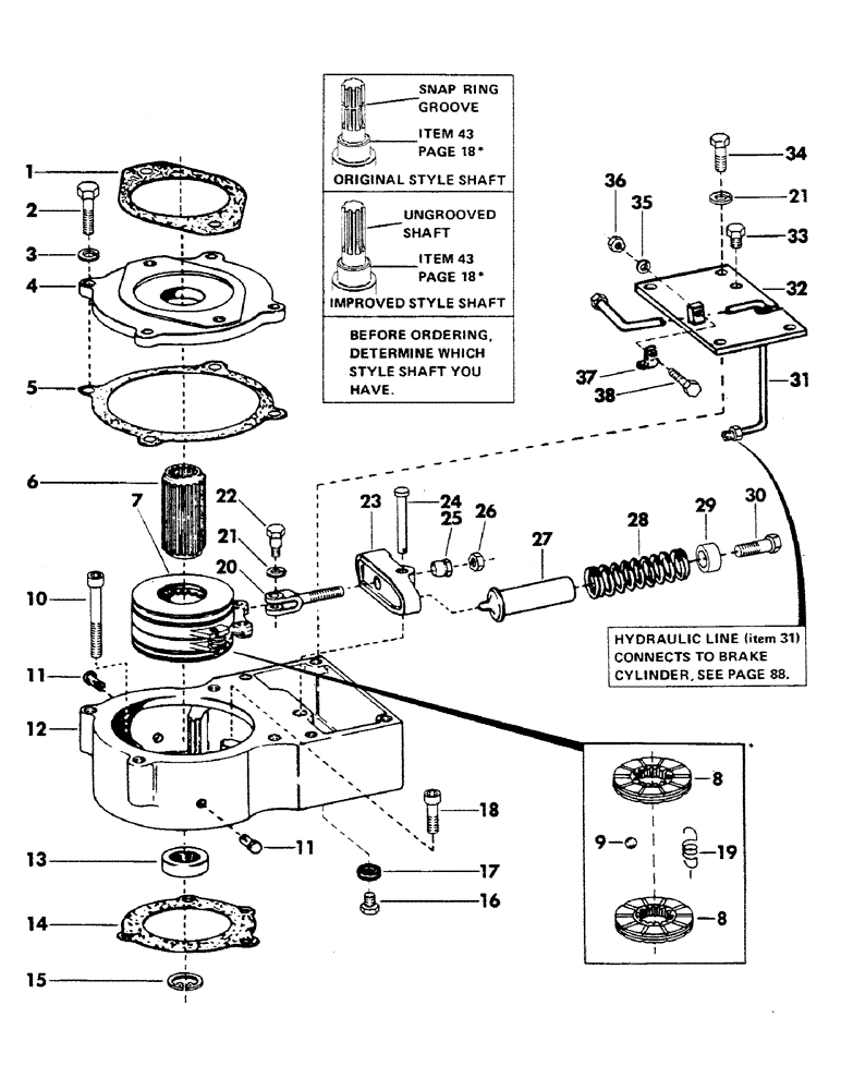 Схема запчастей Case 40EC - (086) - TRACK BRAKE (04) - UNDERCARRIAGE