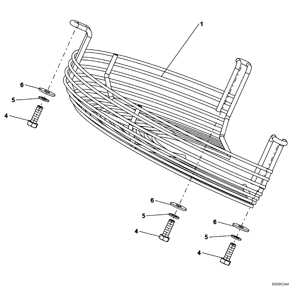 Схема запчастей Case DV210 - (10.414.03) - FAN GUARD (GROUP 591-ND142649) (10) - ENGINE