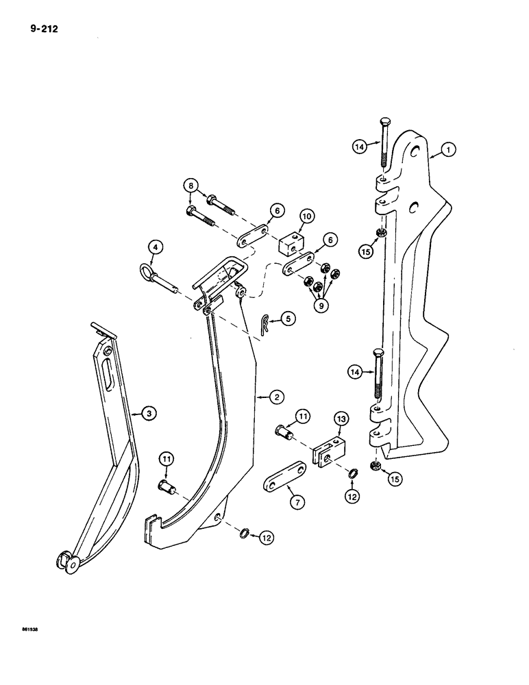 Схема запчастей Case CASE - (9-212) - CAST PLOW BLADE, BENT BLADE - 1" X 18" X 3/4" CLEARANCE (09) - CHASSIS