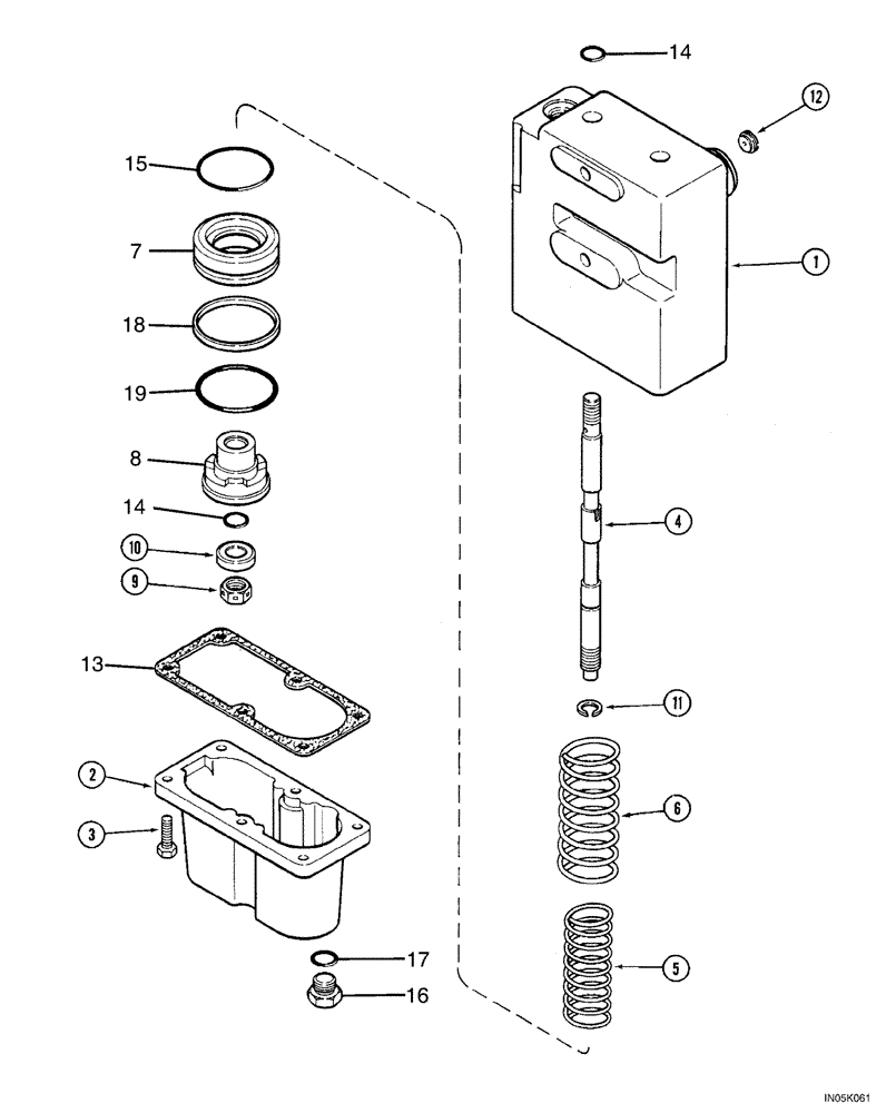 Схема запчастей Case 1150H_IND - (07-04) - VALVE ASSY - BRAKE (07) - BRAKES