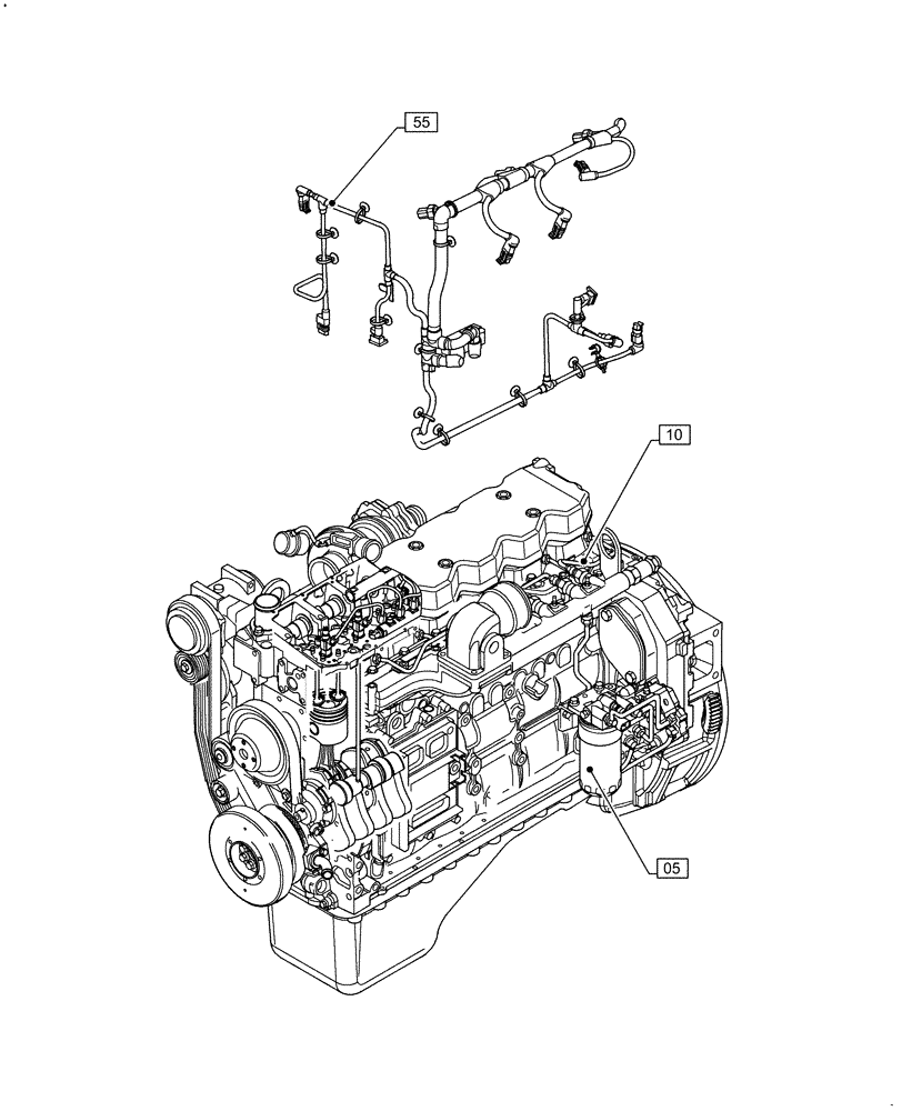 Схема запчастей Case F4HFE6132 A014 - (00.000.00) - PICTORIAL INDEX - MAIN SECTIONS (00) - GENERAL & PICTORIAL INDEX