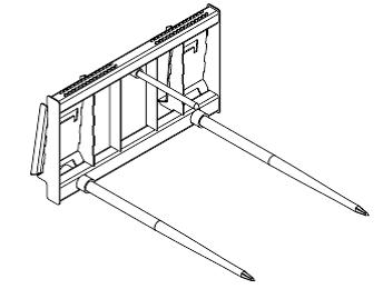 Схема запчастей Case 445CT - (95.012.AAL) - BALE SPEAR, 445CT (95) - CE ATTACHMENTS