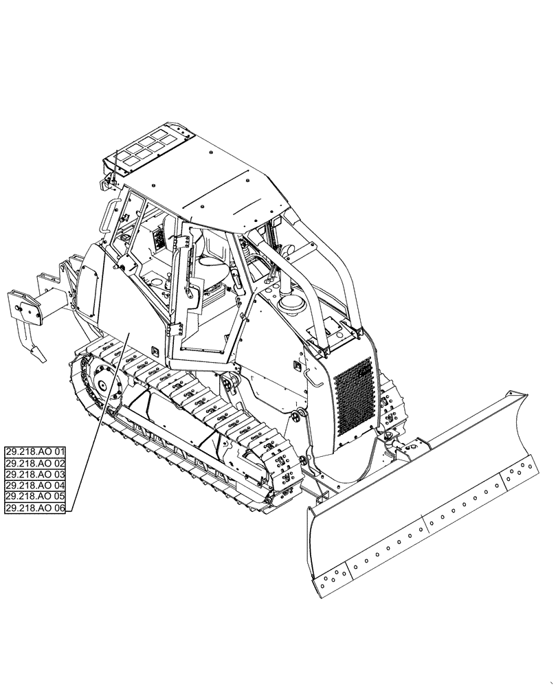 Схема запчастей Case 1650M XLT - (00.000.29[01]) - PICTORIAL INDEX - HYDROSTATIC TRANSMISSION (00) - GENERAL & PICTORIAL INDEX