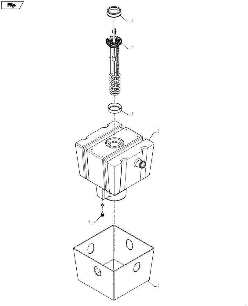 Схема запчастей Case 1021F - (10.500.03) - DEF TANK ASSEMBLY (10) - ENGINE