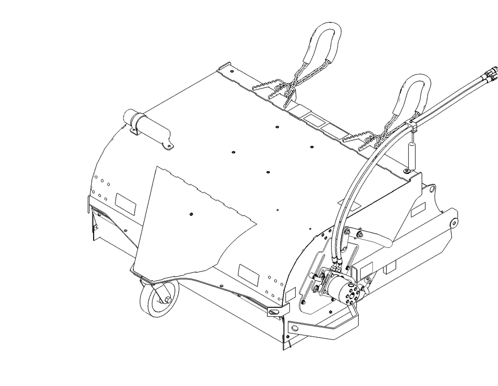 Схема запчастей Case SR210 - (95.016.EEU) - PICK-UP BROOM, SR210 (95) - CE ATTACHMENTS