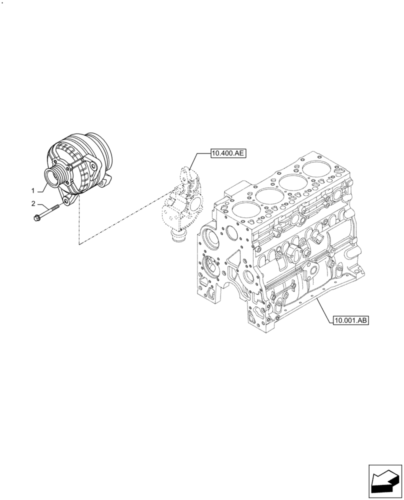 Схема запчастей Case F4HFE413C A002 - (55.301.AA) - ALTERNATOR (55) - ELECTRICAL SYSTEMS