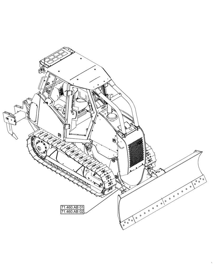 Схема запчастей Case 1650M XLT - (00.000.71[01]) - PICTORIAL INDEX - GREASE PLUMBING (00) - GENERAL & PICTORIAL INDEX