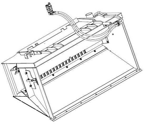 Схема запчастей Case 440CT - (95.018.EEK) - POWER SIDE DISCHARGE BUCKETS, 440CT (95) - CE ATTACHMENTS