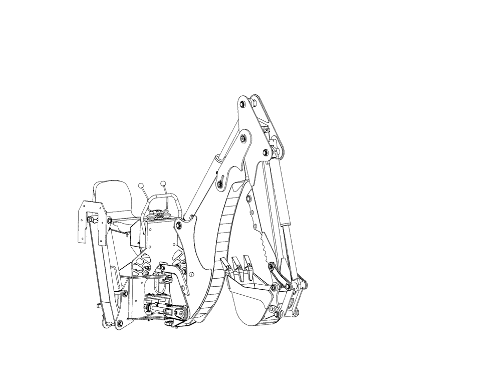 Схема запчастей Case 440 - (95.008.AAD) - BACKHOES, 440 (95) - CE ATTACHMENTS