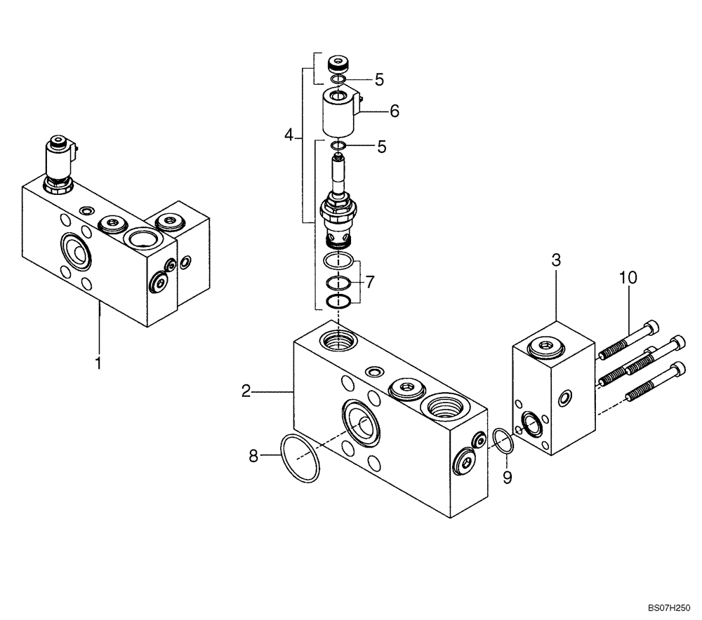 Схема запчастей Case 340 - (43N00000001[001]) - VALVE ASSEMBLY (89500408917) (41) - STEERING