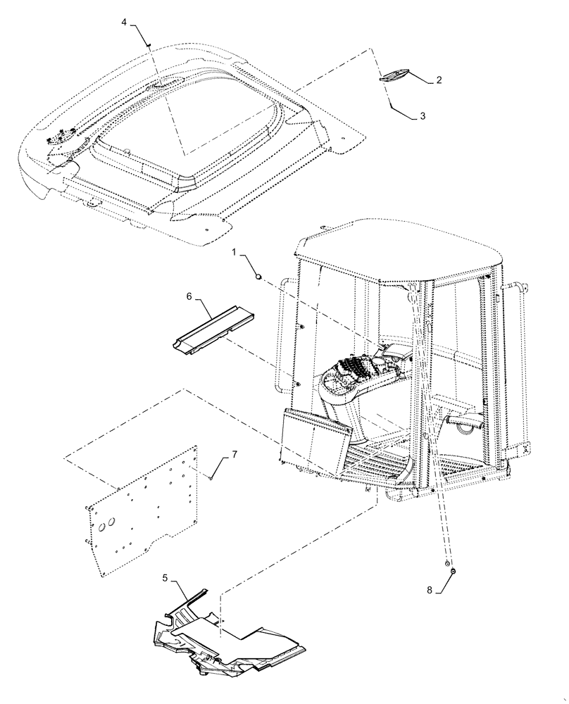 Схема запчастей Case 921F - (90.160.AR) - FLOOR MAT AND MISCELLANOUS INTERIOR (90) - PLATFORM, CAB, BODYWORK AND DECALS