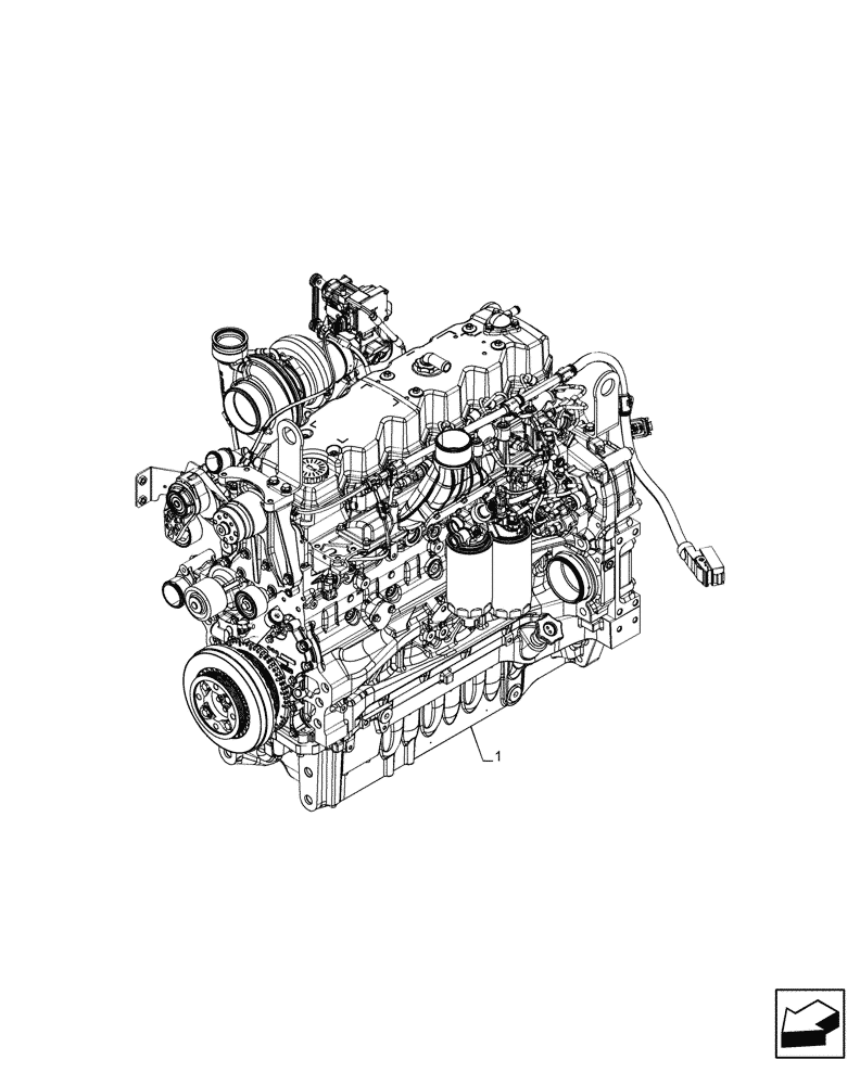 Схема запчастей Case F4DFE613N B006 - (10.001.AD) - ENGINE (10) - ENGINE