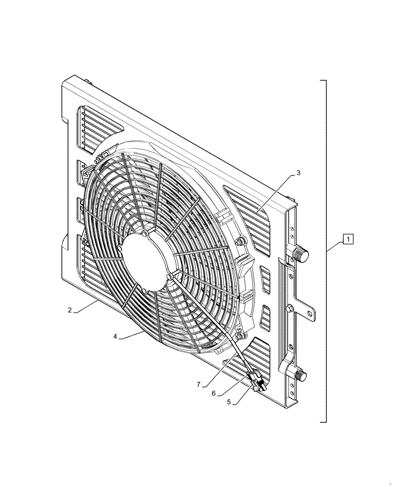 Схема запчастей Case TV380 - (50.200.AK) - CONDENSER, ASSY (50) - CAB CLIMATE CONTROL