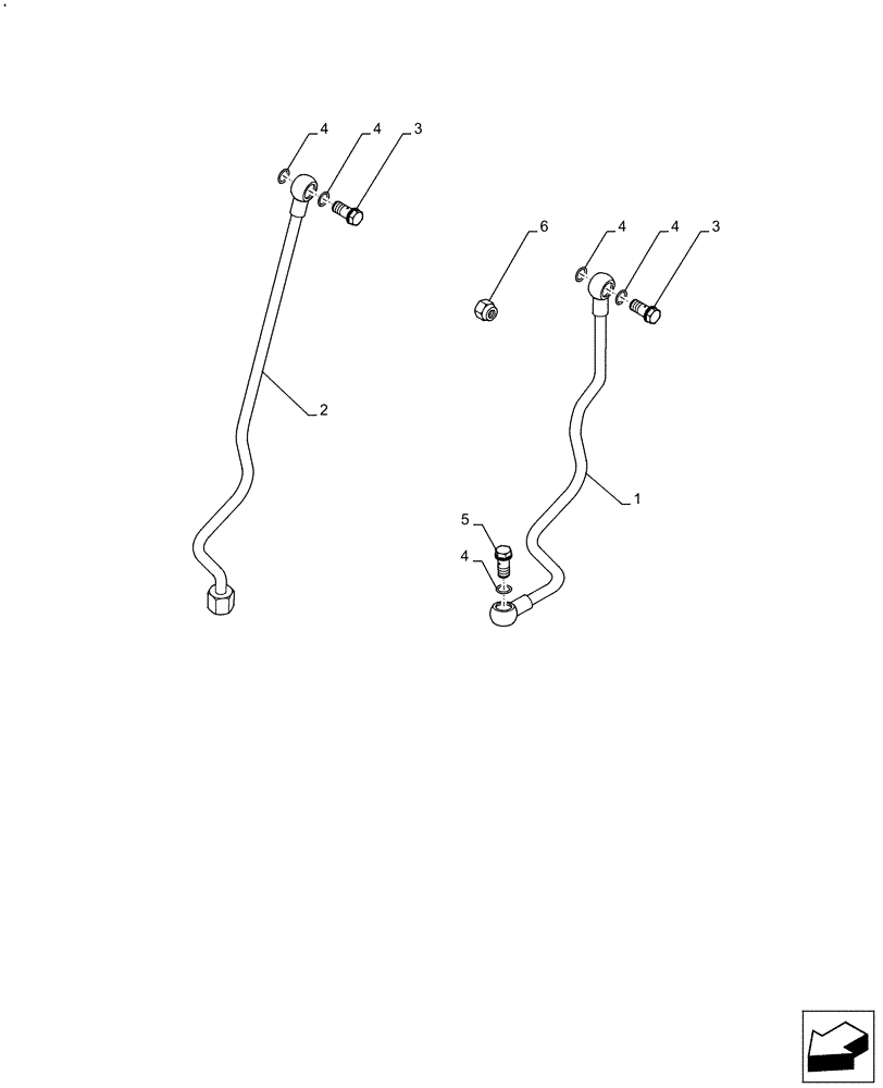 Схема запчастей Case F4DFE613K B008 - (10.254.AZ[02]) - ENGINE EXHAUST BRAKE, PIPE, WATER SUPPLY (10) - ENGINE