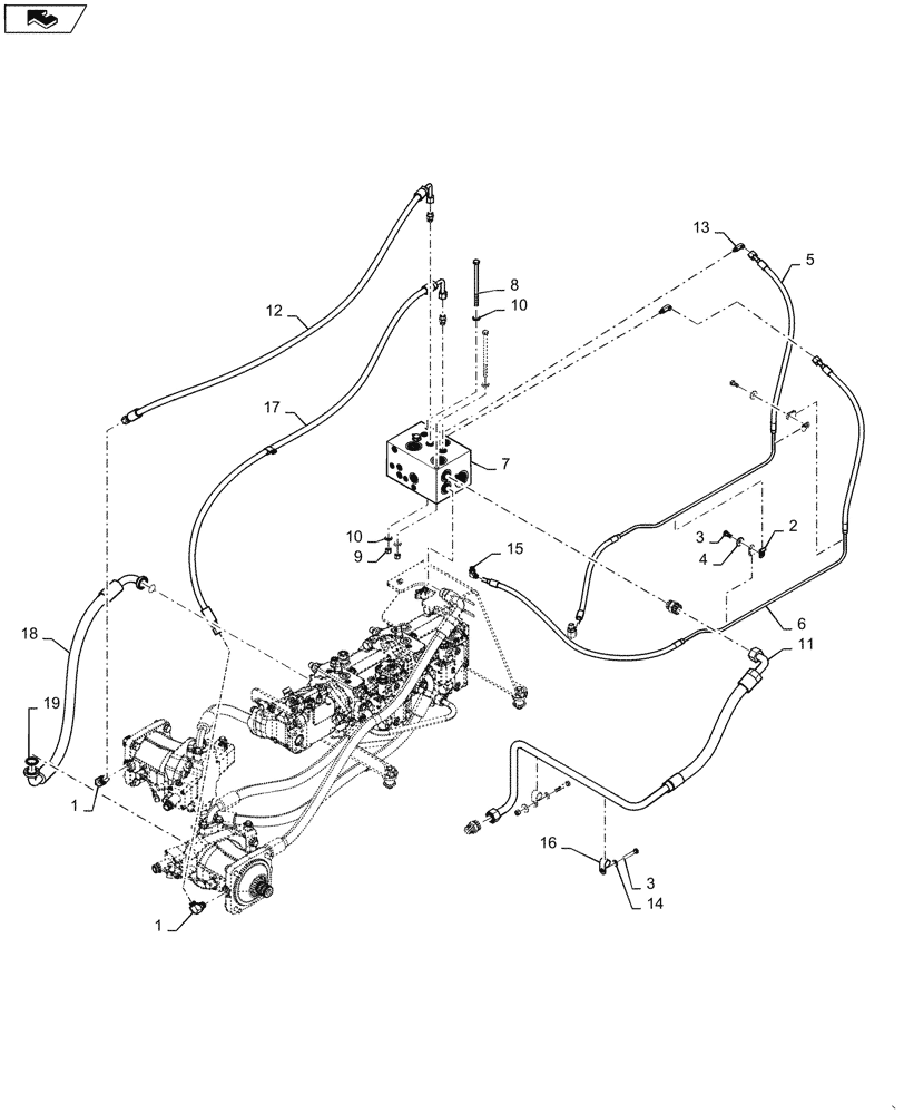 Схема запчастей Case 1150M WT/LGP - (29.218.AO[02]) - HYDROSTATIC PUMP (29) - HYDROSTATIC DRIVE