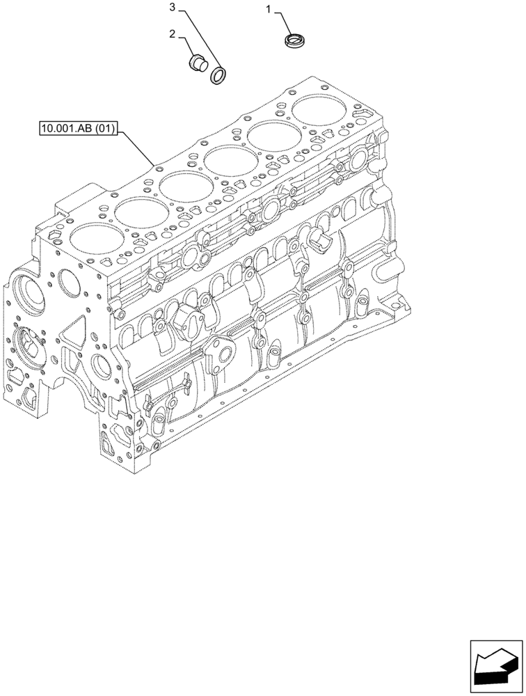 Схема запчастей Case F4HFE613B B006 - (10.304.AP) - RADIATOR HOSE (10) - ENGINE