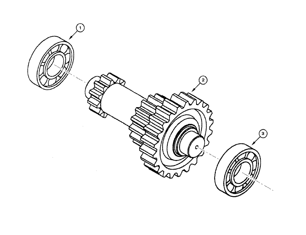 Схема запчастей Case 865 DHP - (6-026) - TRANSMISSION - 6TH SPEED AXLE (06) - POWER TRAIN