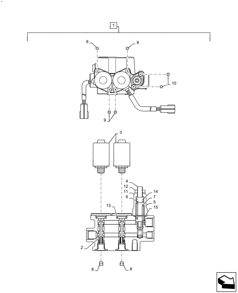 Схема запчастей Case CX36B - (01-058[04]) - CONTROL LINES, VALVE (35) - HYDRAULIC SYSTEMS